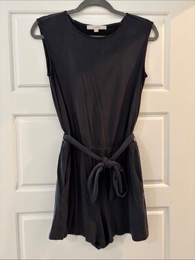 LOFT Sleeveless Tie-Waist Romper